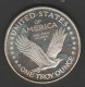 O) 1988 UNITED STATES, PROOF, SILVER COIN, PLATA 1 ONZA, LIBERTY-AMERICAN EAGLE, E. - Collections