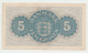 Denmark 5 Kroner 1944 VF++ Pick 35a  35 A - Denmark