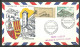 ANDORRA-CARTA CIRCULADA PRIMER DIA SELLO CORREO AEREO Nº 8 (C.CARTAS.C.10.14) - Lettres & Documents