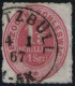 Deetzbüll 4/1 67 Auf 1 1/3 Shillinge Rosa - Schleswig Holstein Nr. 15 - Pracht - Tief Geprüft BPP - Schleswig-Holstein