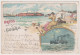 Gruss Von Bord Dampfer Cobra, Insel Helgoland, Cuxhaven, Frankfurt Main 1897, Postkarte - Helgoland