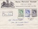 521A  MALTA PICTORIAL STAMPS, FDC, REGISTRED COVER ,1950, MALTA - Malta