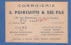 Carte Ancienne - PARIS 11e - Corroierie E. POIRCUITTE & Ses Fils - 137 Rue Oberkampf - Cuirs - Arrondissement: 11