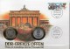 Numisbrief Deutschland 1989 Numisletter 1DM/1M+DDR 3037 SST 25€ Grenze Offen Brandenburger Tor Berlin Coin Cover Germany - 1 Mark