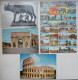 Cp Lot 9x Rome Multi Vues DIVERS SOUVENIR  Photo Louve Lac Villa Borghese Arco Costantino Voyagé  Timbre Cachet Flamme - Collections & Lots