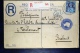 Great Britain: Uprated Registered Cover To Tirlemont/ Tienen Belgium, Via Brussels+ Extra R Label Belgique - Entiers Postaux