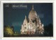 Paris La Nuit - Le Sacré-Coeur De Montmartre Illuminé - 1991 éd. LYNA - Utilisée Pour Concours - 2 Scans - Sacré Coeur