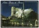 Paris - La Cathédrale Notre-Dame La Nuit - 1990 éd. GUY - Utilisée Pour Concours - 2 Scans - Notre Dame De Paris