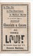 CHROMOS - CHOCOLAT LOUIT - Gare Les Pattes !  - Jeux D' Ombres Chinoises - Louit