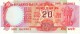 India #82g, 20 Rupee 19B5-90 Anknote Currency - India