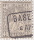SI53D Svizzera Suisse Helvetia 40 Franco Grigio  Usato Con Annullo BASEL 1862 - Oblitérés