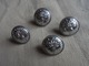 Ancien - Petit Lot 4 Boutons D'uniforme Sapeurs Pompiers - Botones