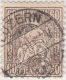 SI53D Svizzera Suisse Helvetia 60 C.  Franco Bronzo  Usato Con Annullo LUZERN 1862 - Used Stamps
