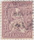 SI53D Svizzera Suisse Helvetia 50 C.  Franco Lilla  Usato Con Annullo 1862 - Usati