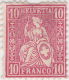 SI53D Svizzera Suisse Helvetia 10 C.  Franco Rosso Nuovo MLH , 1881 Assottigliato In Alto - Oblitérés