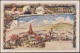 Bavière 1900. Entier Timbré Sur Commande. Nürnberg 1900, Volksfest. Serveuse Apportant Plusieurs Bières, Vue De La Fête - Bières