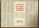 Calendrier,1955, Almanach Des PTT,postes,29 X 21,5 Cm.departement 26 .enfants Chien - Grand Format : 1941-60