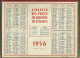 Calendrier 1956, Almanach Des PTT,postes,29 X 21,5 Cm.departement 26 Drome,pêche - Grossformat : 1941-60