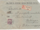 ROYAL CROWN STAMP ON REGISTERED COVER, COURT BAILIFF OFFICE HEADER, 1914, HUNGARY - Cartas & Documentos