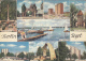 5959- BERLIN- TEGEL QUARTER, CEMETERY, GATE, LAKE, CHURCH, MONUMENT, BUILDINGS, SHIP, POSTCARD - Tegel