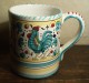 DERUTA - Tasse Au Coq - Rooster Mug - Hanenbeker - Hahn Becher (DI221) - Deruta (ITA)