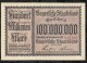ALLEMAGNE .   BILLET DE 100 MILLION  MARK .1923  . - 100 Mio. Mark