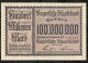 ALLEMAGNE .   BILLET DE 100 MILLION  MARK .1923  . - 100 Miljoen Mark