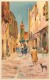 Ref C357- Illustrateur Lessieux - Une Rue De Fez - Maroc - Cie Gle Transatlantique - Carte Bon Etat  - - Lessieux