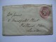 GB VICTORIA 1852 COVER FROM DUNDEE TO LONDON WITH CROWN SINGLE CIRCLE MARK IN RED - Covers & Documents