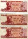 GRECE - LOT DE 3 BILLET DE 100 Drachmai-  APAXMAI EKATON  - 1967 - Grèce