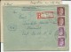 1944 - ENVELOPPE RECOMMANDEE De MECHERNICH (EIFEL) Avec AFFRANCHISSEMENT IRREGULIER (TIMBRES PARTIELS COUPES) - Briefe U. Dokumente