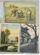 Cpa Lot 10x Litho Illustrateur Peinture Theme Femme Travail A La Ferme Charrue Mouton Bergere Semeuse Voir Details - Verzamelingen & Kavels