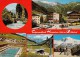 6483- POSTCARD, HINTERTUX- WINTER SPORTS TOWN, HOTELS, SWIMMING POOL, CHALET, CABLE CHAIRS, MOUNTAINS, BRIDGE - Zillertal