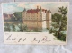 Flensburg Schloss Glücksburg Postkarte Ansichtskarte Lithographie AK 1900 Nach Harburg - Flensburg