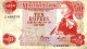 MAURITIUS 10 RUPEES RED QEII HEAD FRONT BUILDING BACK SIGN.4 P.31c ND(1967) AVF READ DESCRIPTION !! - Maurice