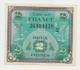 France 2 Francs 1944 AUNC+ P 114b 114 B - 1944 Drapeau/Francia