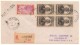 Lettre Recommandée De 1945 Pour USA Avec 5 Timbres. - Cartas & Documentos