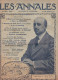 LES ANNALES N°1564 Du 15/06/1913. Gabriele D´Annunzio, Arcachon, Île De Chypre... R.E. PEARY L´homme Du Pôle N. Corrida - Allgemeine Literatur