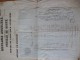 Feuille De Route Roulage 1853 Paris à Angoulême Via Chaunay Lasangle Les Adjots Carriole Rarissime - Verkehr & Transport