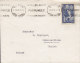 1.75 Fr Champagne ERROR Variety Re-entry Double Print France NICE 1938 Cover Lettre To Suisse Ceres 388 C T (4 Scans) - Storia Postale