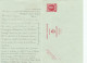 980/22 - Entier Postal Houyoux Avec REPONSE + 2 TP Idem BRUXELLES 1928 Vers CANNES France -  TARIF EXACT 1 F - Cartes Postales 1909-1934