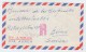 Peru/Switzerland REGISTERED AIRMAIL COVER 1957 - Peru