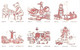 Old Toys Vieux Jouets Altes Spielzeug PROOF RARE RED PRINT !!!! Sweden 2000 MI 2194 - 2199 Slania Naszarkowski - Poppen