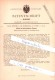 Original Patent  - W. Werner In Gr. Rosenburg / Barby Bei Calbe A. D. Saale , 1882 ,  Hufeisen Mit Eissporen , Schmied ! - Documenti Storici