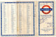 PLAN METRO LONDRES   RAILWAYS London Transport 1955 - Europe
