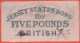 JERSEY - 5 Pounds Du 1er Septembre 1840 - Annulé A La Plume- Pick A1 - XF+ - Jersey
