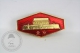 Old Badge From China - The Forbidden City Beijing - Red & Golden Colour Tone - Pin/ Badge - Ciudades