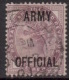 GB Scott O55 - SG O43, 1896 Army Official On 1881 1d Lilac Used - Service