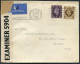 1942 GB Leeds / Manchester Airmail Covers - USA. 3 Different PC 90 Censor Strips - Covers & Documents