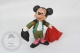 Vintage Disney Mickey Bullfighter Bullyland Hand Painted PVC Figure - Germany - Disney